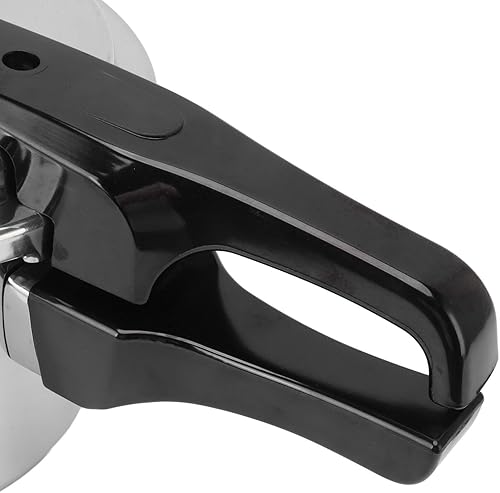 Miniatura 8 de YUYTE Olla a presión de aleación de aluminio 3L, olla a presión compacta de 7.1 in con fondo plano para estufa de gas, mini olla a presión para