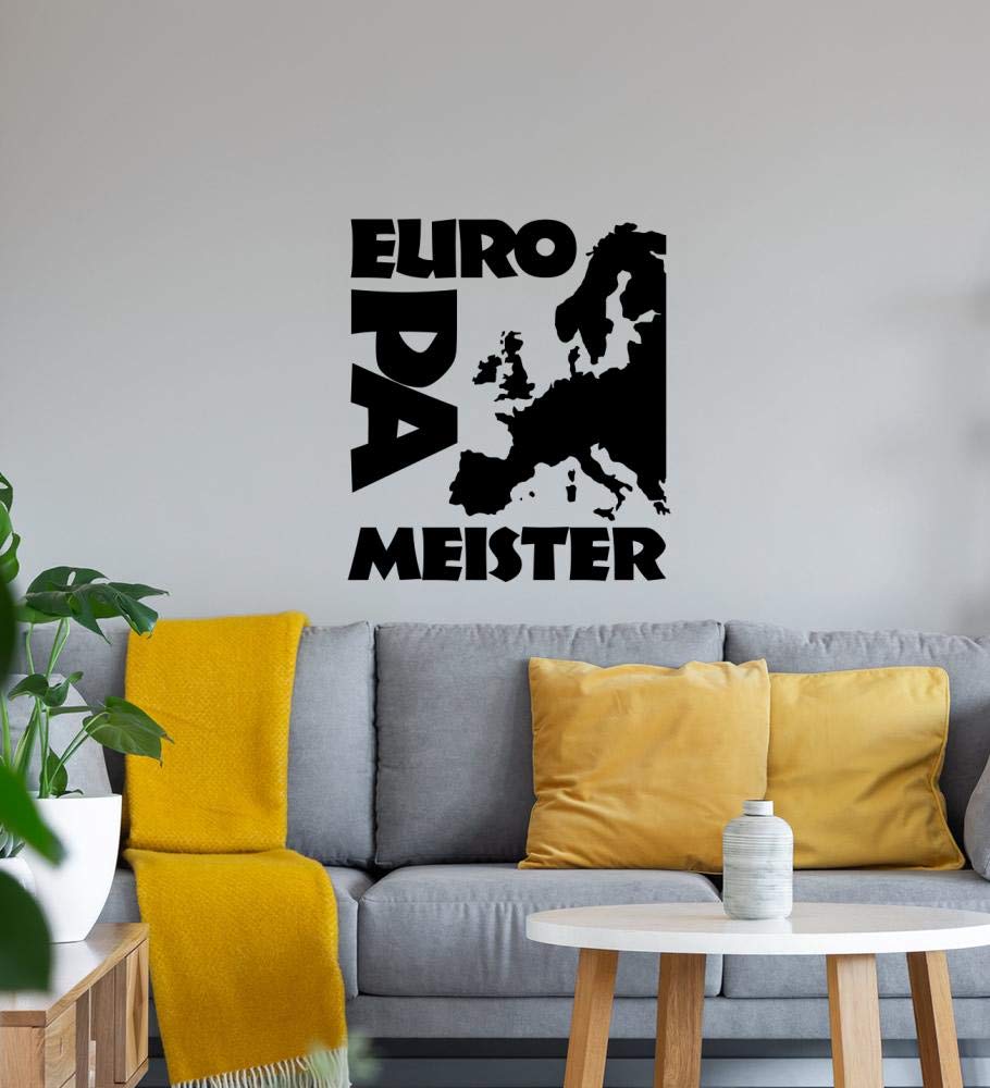 Europameister 2016 EURO - Adesivo da parete, 45 x 51 cm - shirt84.de