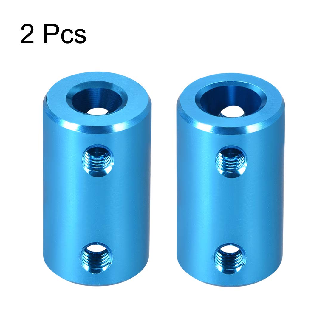 Rigid Shaft Couplers - 1/4" to 8mm Aluminum -2 Rigid Shaft Couplers - 1/4" to 8mm Aluminum -2