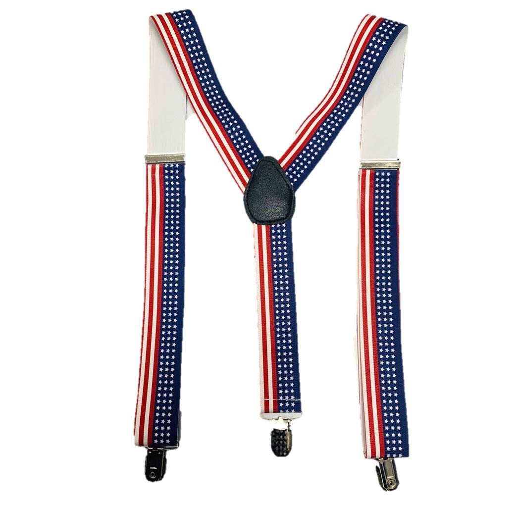 Stylex Party Unisex American Wide Suspenders Fancy Dress Costume Novelty Gift Braces Funky Union Jack