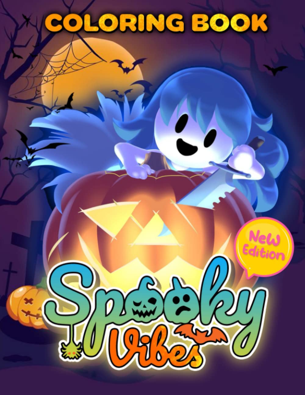 Spooky Vibes Adult Coloring Book: Coloring Book For Adults Men Women To Stress Relief With 30+ Illustrations, Great Gift For Mom Dad Have Christmas Birthday