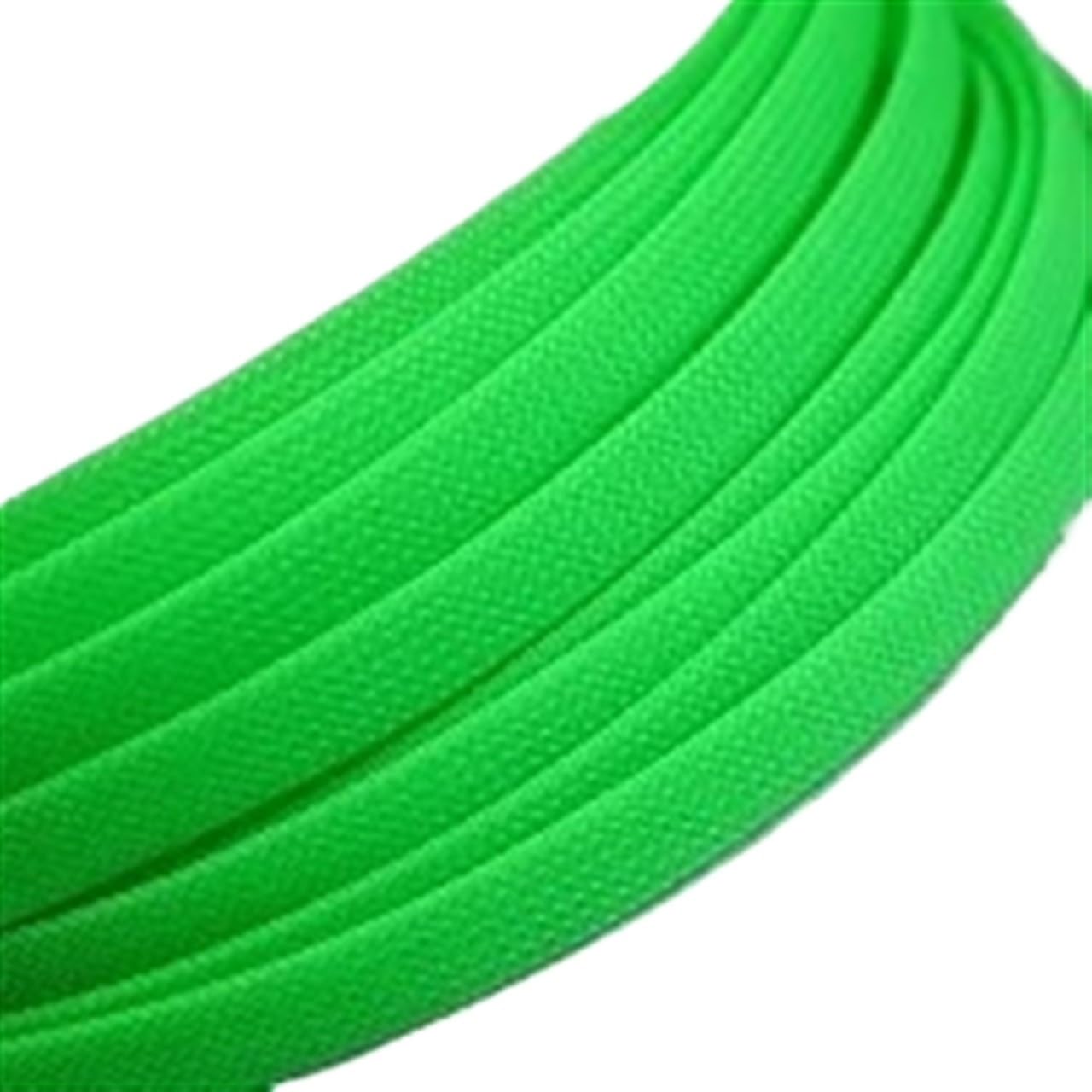 Gaine tressée jaune 8mm pour protection de câble électrique