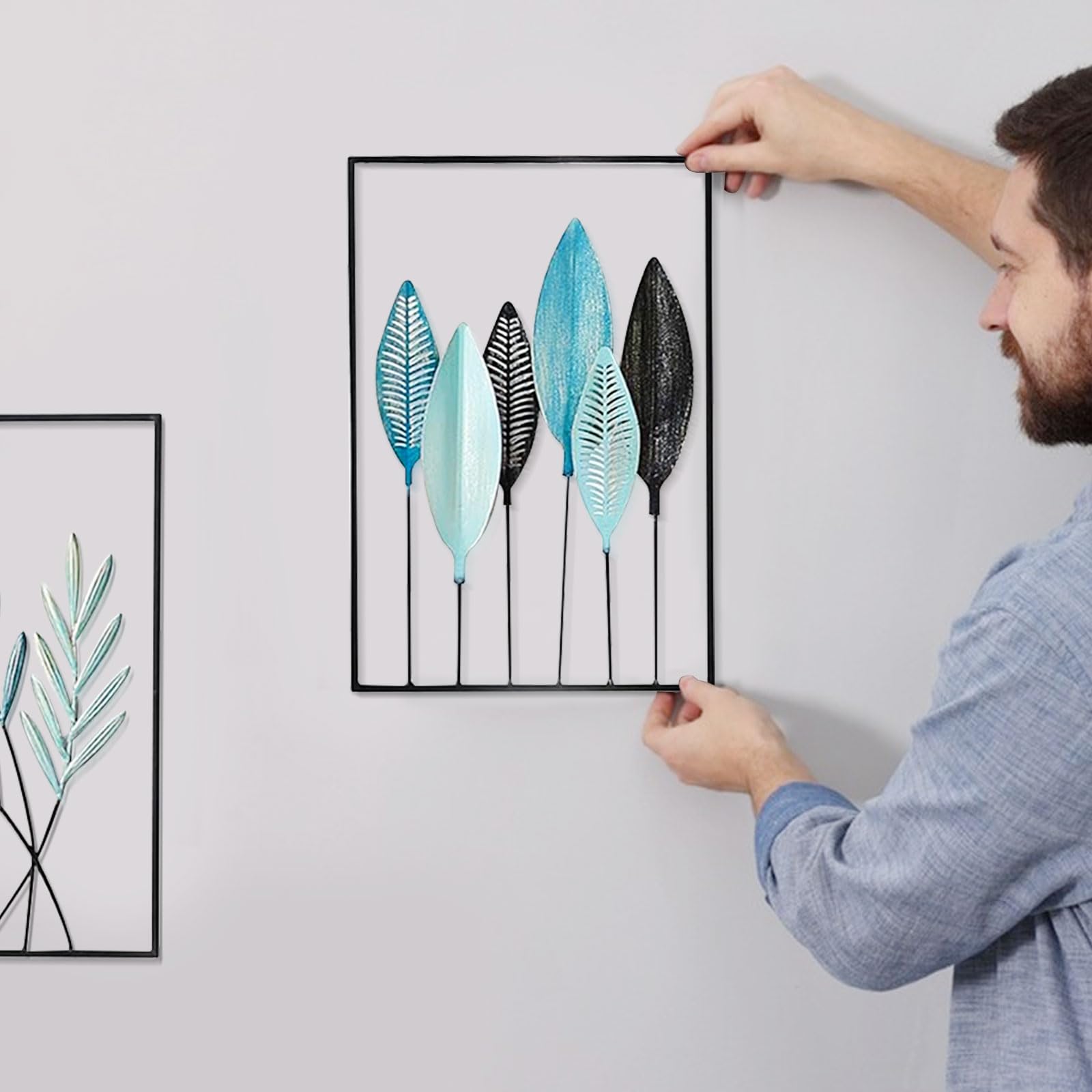 Wanddeko Metall Blumen – 3-teiliges Set, Bunte Metallbilder Für Wohnzimmer, Küche & Flur