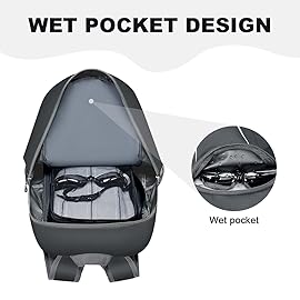 MIYCOO Backpack - Ultra Lightweight Packable Backpack for Travel Camping, 45L Hiking Back Pack Waterproof Foldable Daypack for Men Women Grey