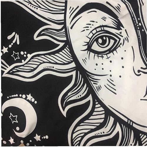 Miniatura 4 de Froiny Mandala Tapestry Moon Skeleton Gossip Tapestry Wall Hanging Abstract Tapestry for Bedroom Living Room Dorm 150 * 100cm