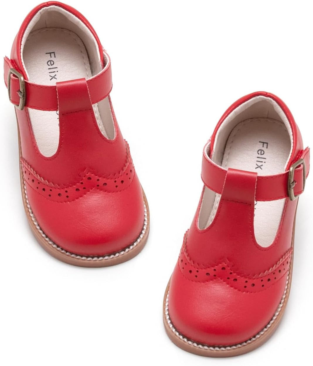 Felix & Flora Toddler Little Girl Mary Jane Dress Shoes - Ballet Flats for Girl Party School Shoes