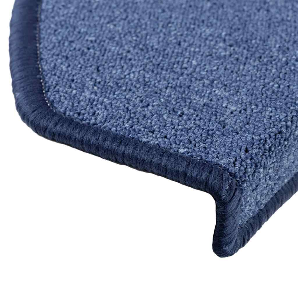 Stufenmatten 20 Stück Blau 65x24x4 cm rutschfeste Treppenauflagen Selbstklebend Für Holztreppen Innen Treppenschutz Sicherheit