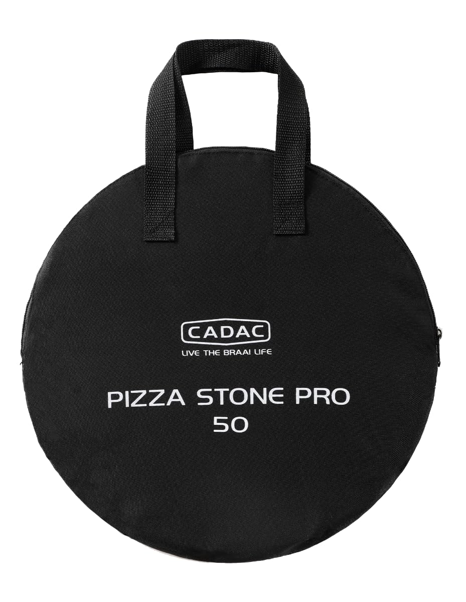 CADAC Piedra para Pizza Pro 50 de 36 cm para Carri Chef 50 – Piedra cerámica con difusor de Calor y Bolsa de Transporte – Compatible con Carri Chef 50 y CITI Chef 50 - Uso en Exteriores