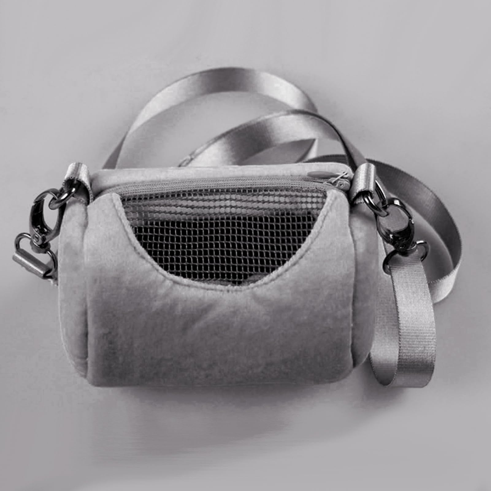 Sac de Transport pour Hamster – Petit Sac de Voyage pour Animaux de Compagnie de 11 cm, de Transport en Velours Respirant, bandoulière réglable, à Dos de Poche pour Animaux de Compagnie, fourr