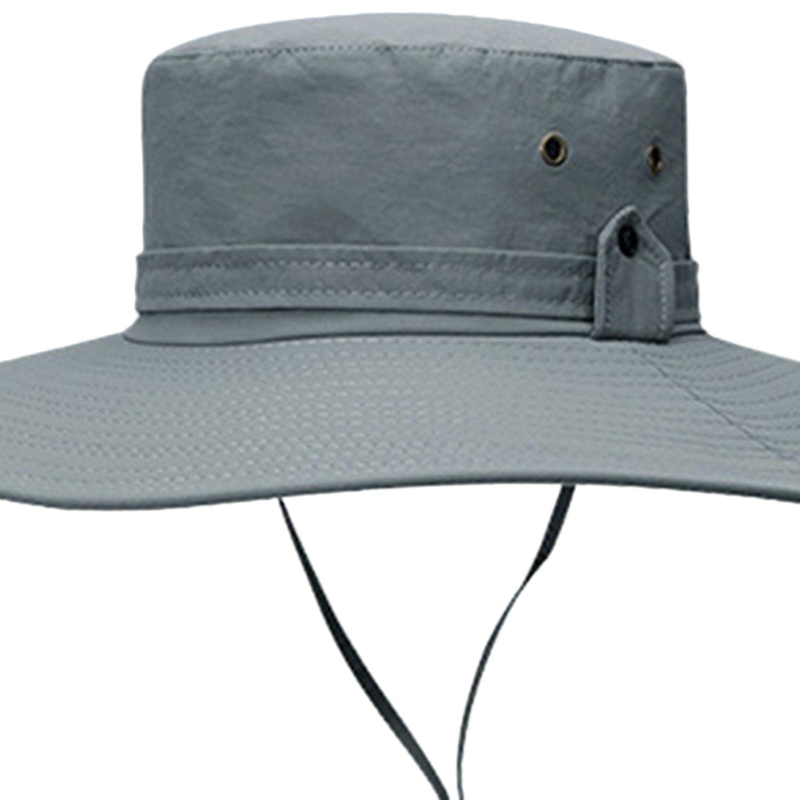 Amagogo Cappello da pescatore larga Visiera Unisex Quick Dry Comodo Leggero Cappellino da pesca estivo da pescatore Cappello da sole per pesca in, Stile a grigio chiaro