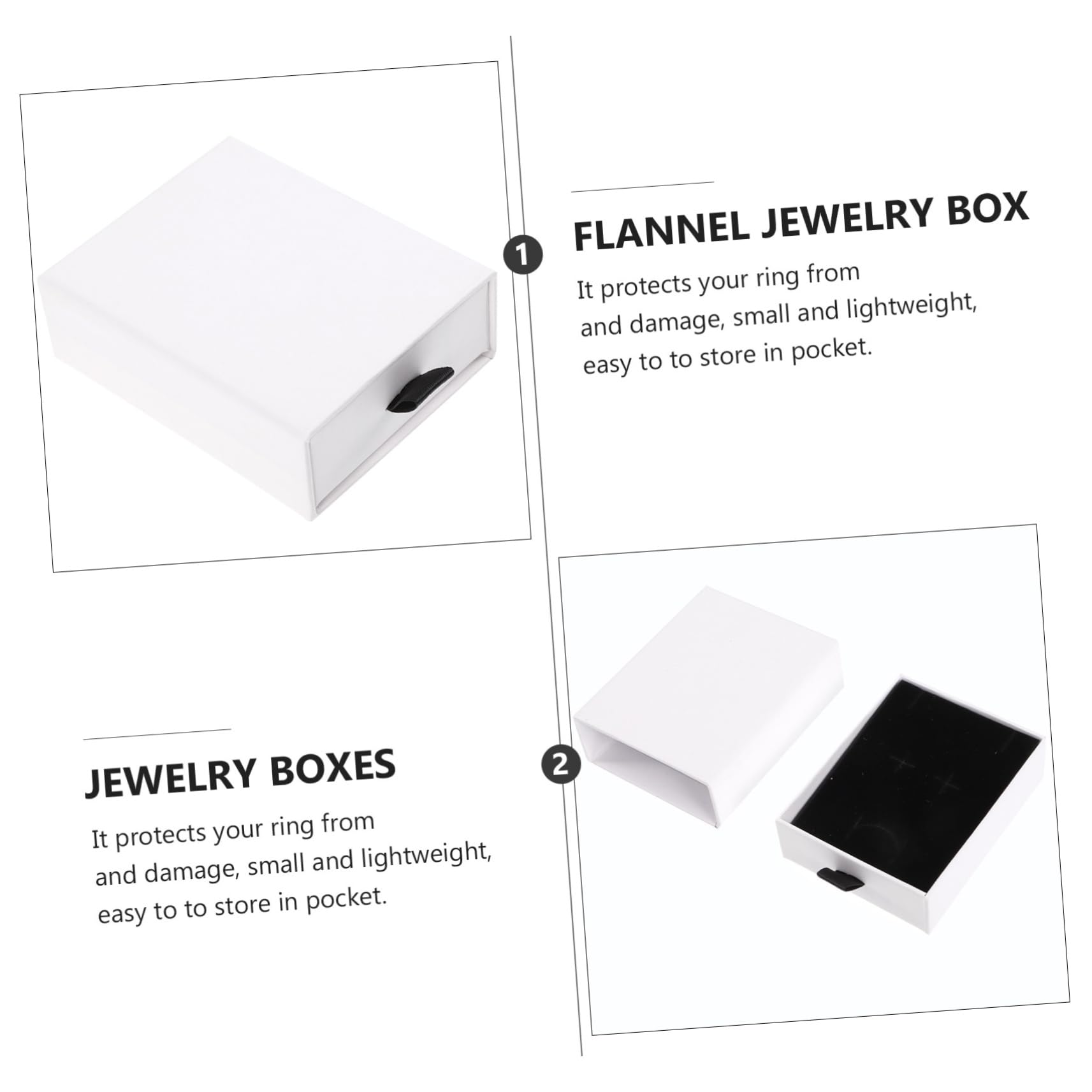 Ornamenti da 20 PCS Scatola di stoccaggio di Gioielli Elegante cassetto Design Collane Orecchini Braccialetti Anelli Braccialetti Ci pendanti per l'organizzazione e i Regali Ornamenti