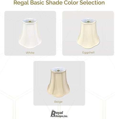 Miniatura 5 de Royal Designs, Inc. BSO-703-10EG - Pantalla de campana festoneada inferior, 5 x 10 x 8.25, cáscara de huevo