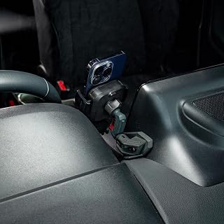 【AXIS PARTS】特許申請済 トヨタ GRヤリス 適合 型式：10系 年式：R2.1〜R6.3 前期型 ※後期型は適合不可 車載スマートフォンホルダー ax-sm-58-a-tgry 車種専用設計 ホルダー：プッシュボタンロック解除タイプ カーボン調デザイン Bタイプ (ST)