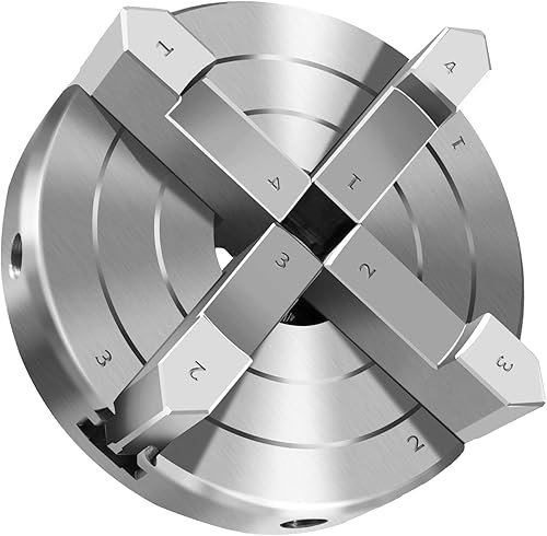 Miniatura 7 de Juego de mandril de torno de madera de 4 pulgadas, 4 mordazas, mandriles de torno autocentrante, rosca, 1 mandril de torno 8TPI para torneado de