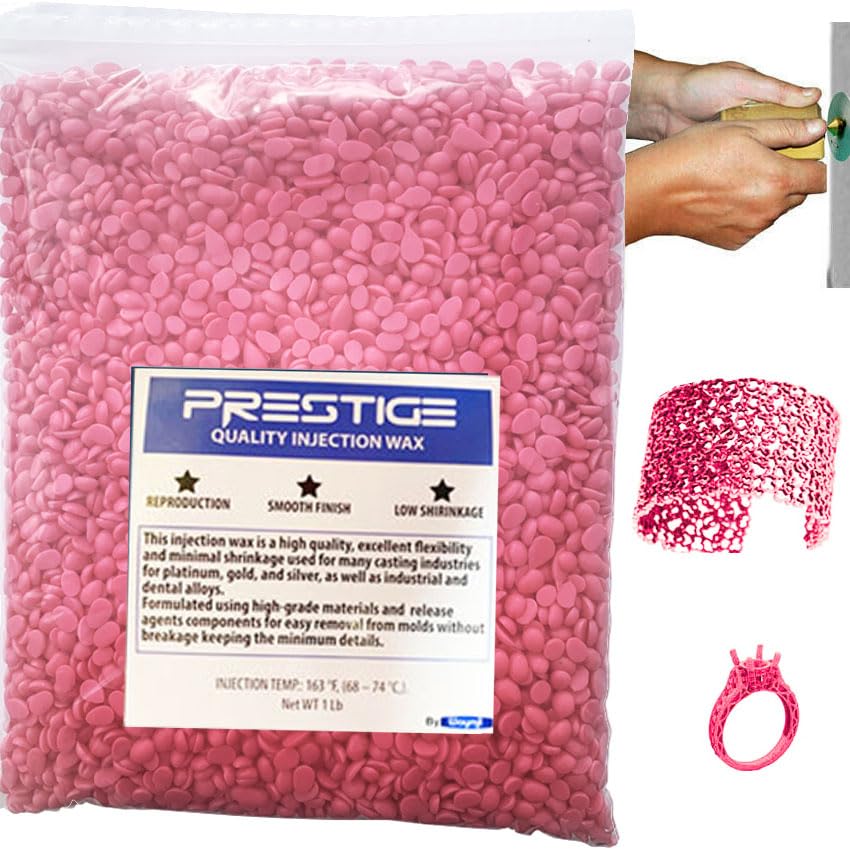 Prestige Pink Jewelry Casting Injection Wax Beads Pellets 1 Pound