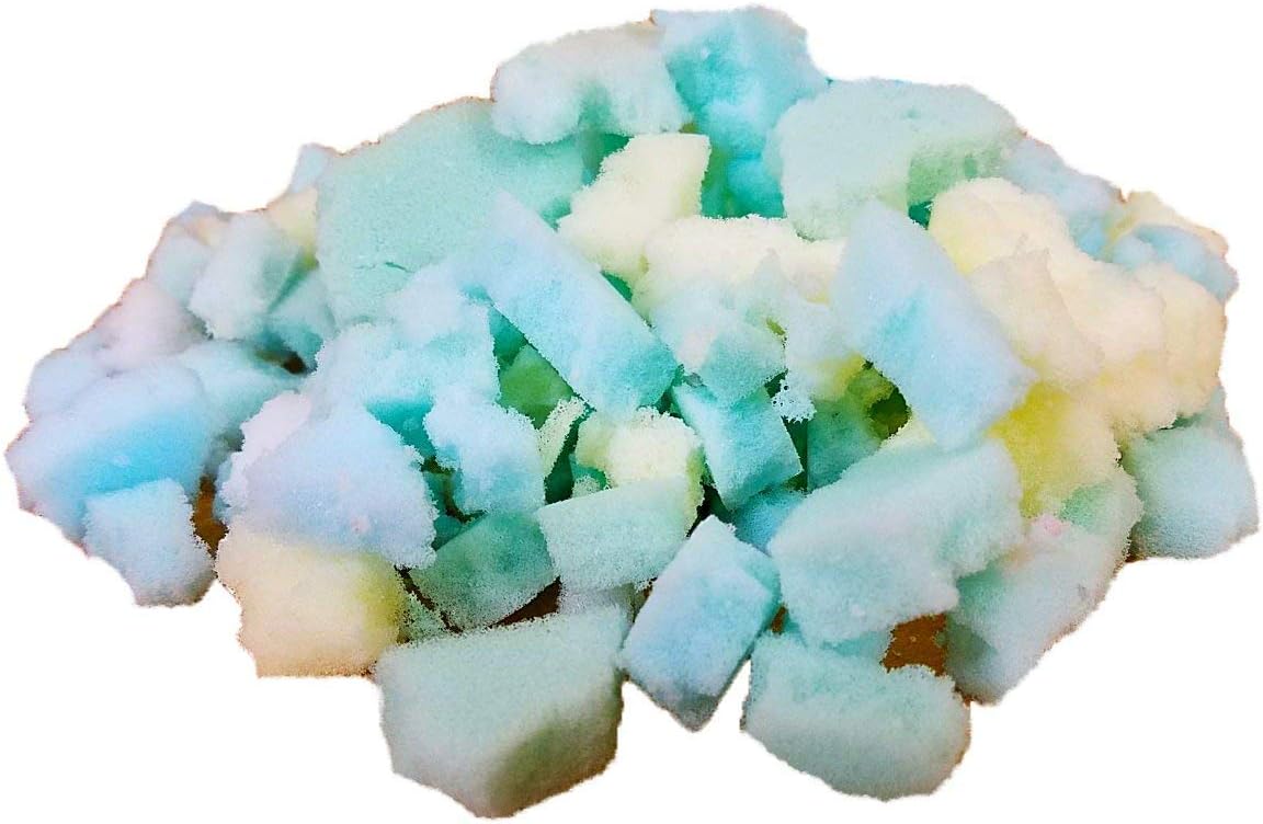 Fine High Density Shredded Memory Foam - Filler for Stuffing, Upholstery, Pillows, Crafts, Bean Bags, Chairs, Sofa, Pet & Dog Beds, and More - Made in USA (25 lbs)