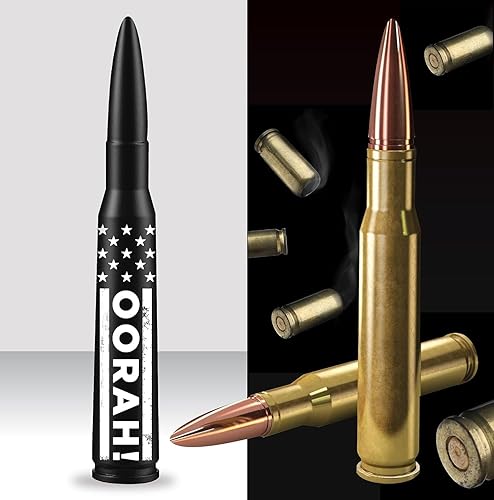 Miniatura 33 de 50 Cal Badass Bullet Antenna se adapta a Jeep Wrangler JK y JL de (2007 para accesorios Jeep Wrangler y Gladiator), seguro para lavado de autos