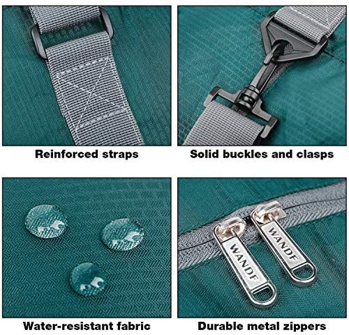 Miniatura 6 de WANDF for Spirit Airlines - Bolsa de viaje plegable de 18 pulgadas, bolsa de transporte para mujeres y niñas