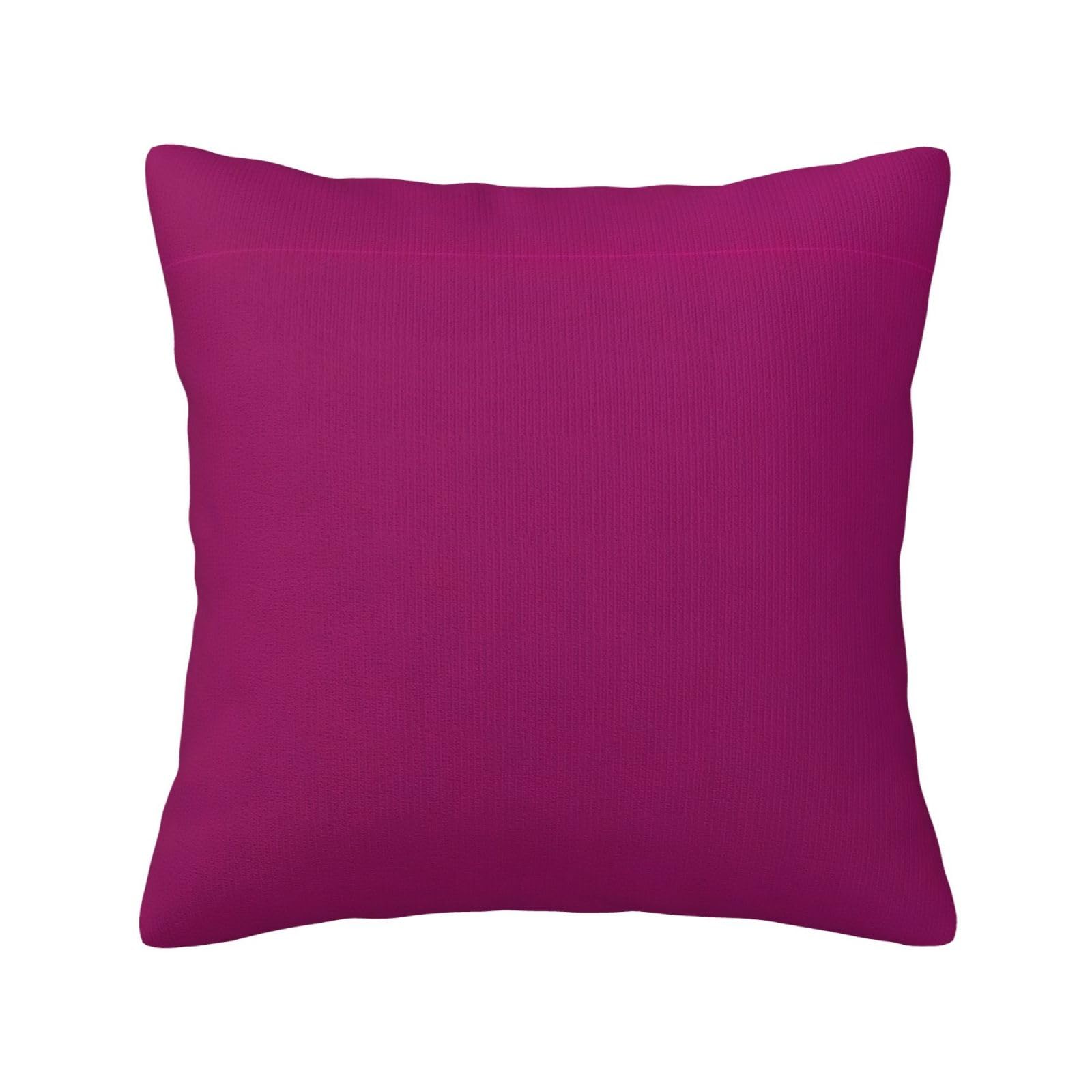 Magenta Print Decorative Throw Pillow Covers for Sofa, Outdoor and World Cup Celebrations