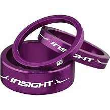 ALLOY HEADSET SPACERS PURPLE 1" 3MM/5MM/10MM