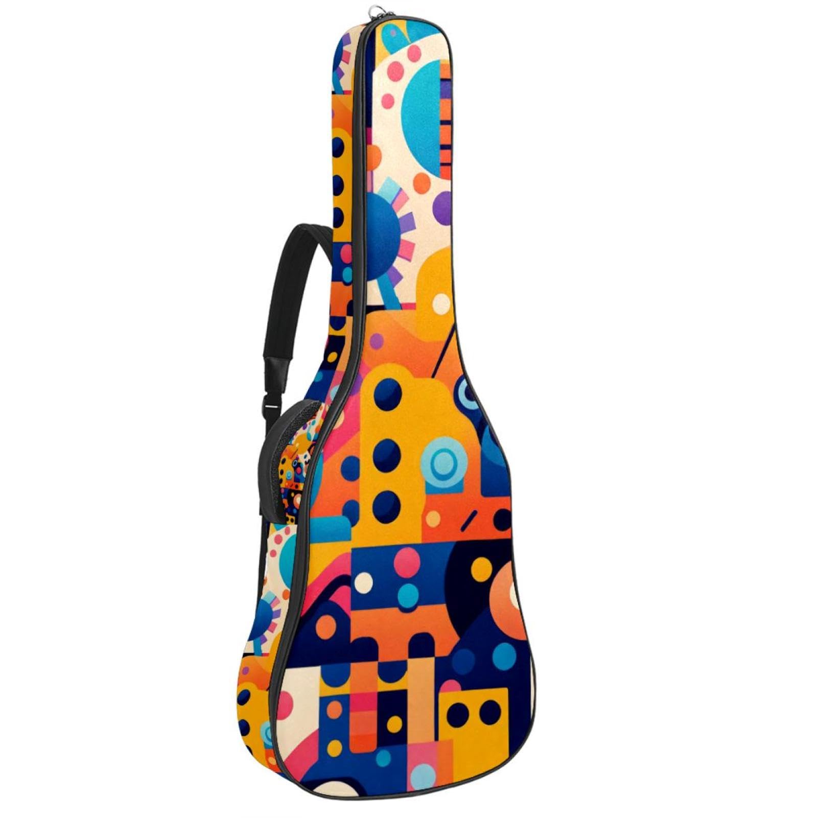 Protection guitare acoustique imperméable 101,6 cm multi-poches - 8