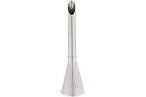 Ateco 230 2 7/8" Bismark Metal Piping Tip: A Precise Pastry-Filling Solution