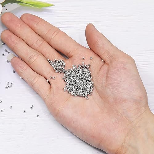 Miniatura 8 de Tamaño 120 - Cuentas de semillas de vidrio para manualidades de 0.079 in, cuentas negras para fabricación de joyas (en total alrededor de 3.53