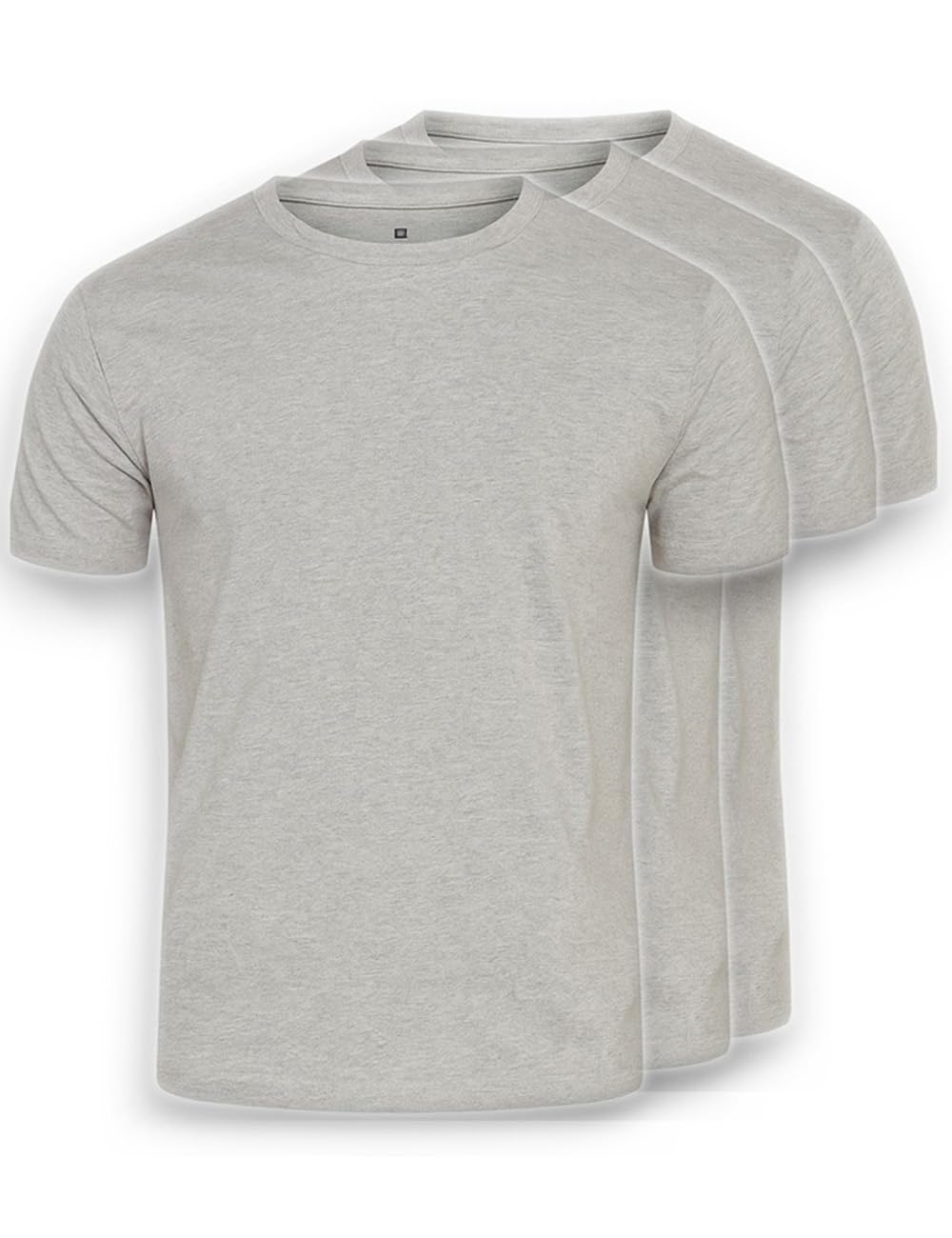 DAILY COTTON Herren 1er 3er 4er Packung T-Shirts mit Rundhalsausschnitt Set Rundhals einfarbig S M L XL XXL