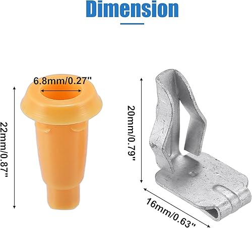 Miniatura 6 de uxcell 24 piezas de marco de panel de puerta delantera enchufe y clip para Chevrolet Camaro Nova Impala para Buick Skylark para Oldsmobile para