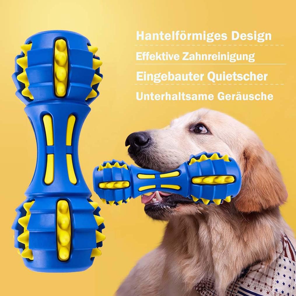 Sychien Hundespielzeug Mit Quietscher & Knisterpapier – Interaktiv Für Alle Hundegrößen (Blau)