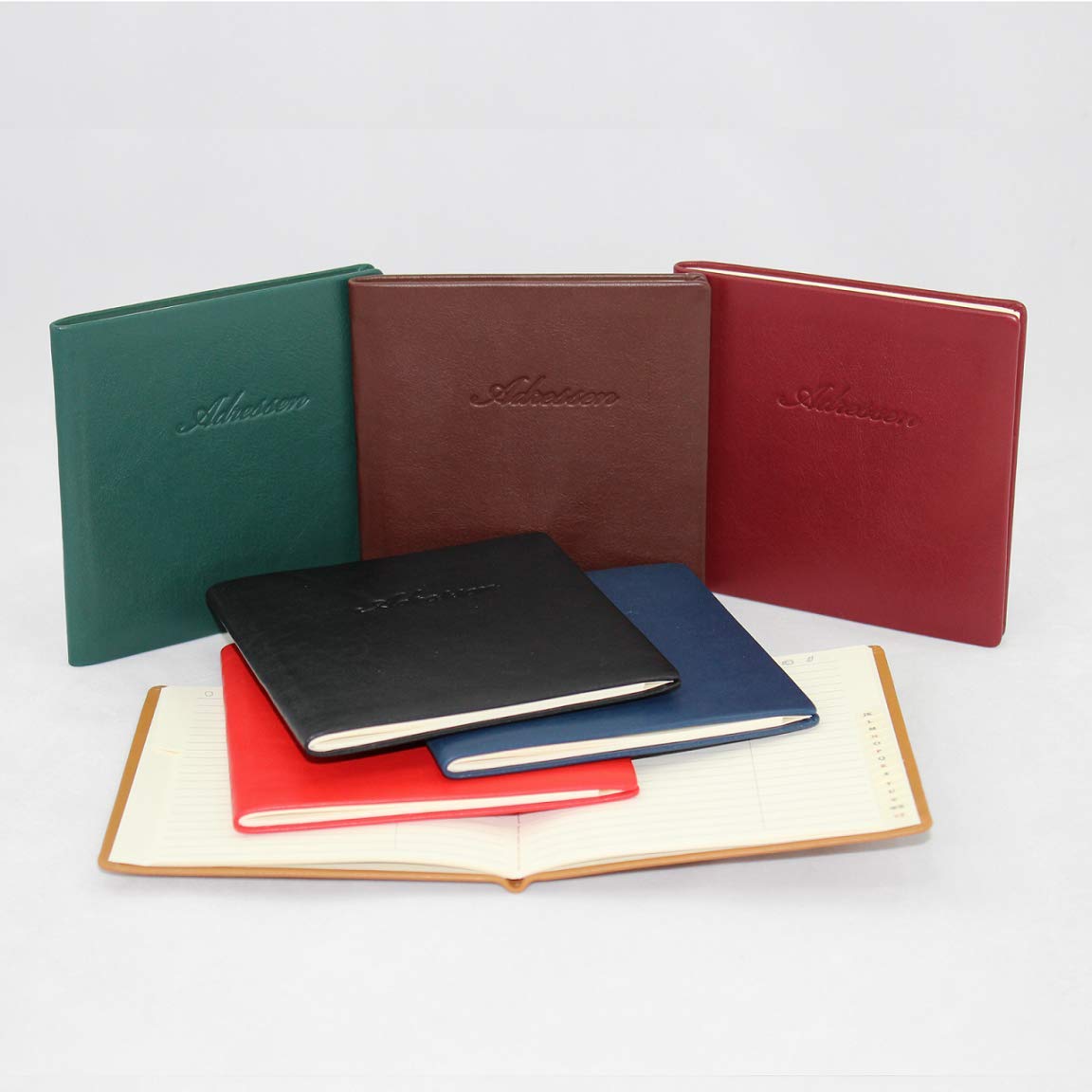Carnet d'adresses en cuir Noir