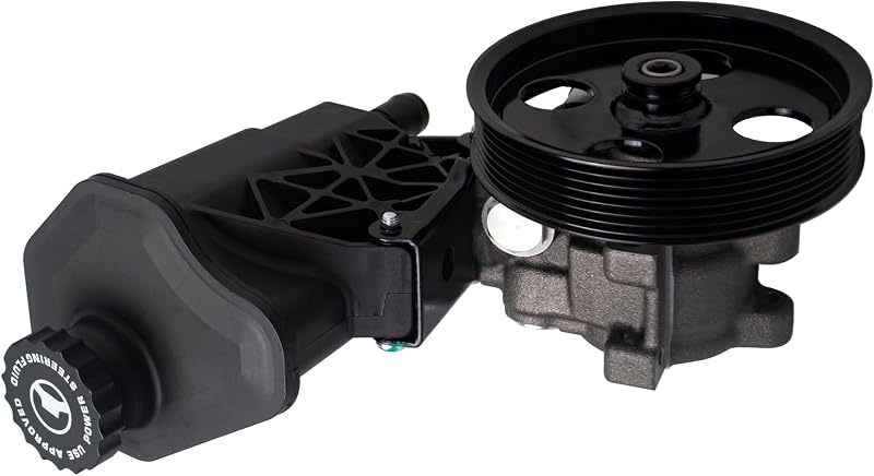 Bomba da direção hidráulica AUQDD com reservatório e polia para Dodge Ram 1500 3.7L, 4.7L e 5.7L – 1 unidade