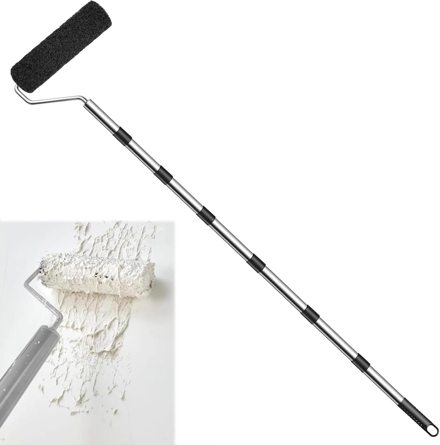 Rodillo de espátula, rollo de 23 cm para masilla, rodillo de revestimiento para masilla, rodillo especial para masilla, rodillo de nailon premium para masilla con grillete