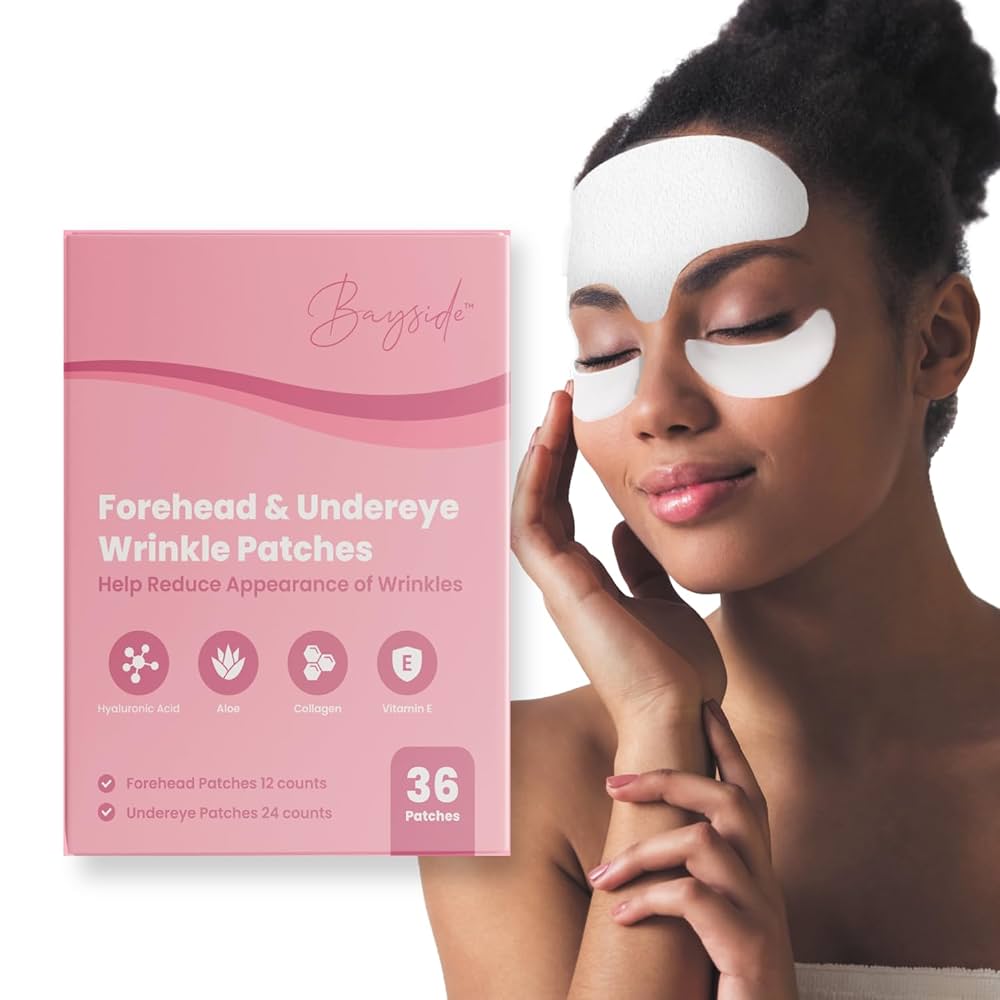 ボディ・フェイスケア sureline Amazon.com : Bayside Forehead & Under Eye Wrinkle Patches