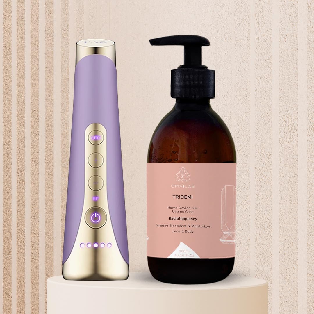 300 ml OMAILAB Tridemi Gel Conductor para Radiofrecuencia, Compatible con Tripollar, Foreo FAQ 102 103, Anlan, Current Body, Tratamiento Intensivo Facial y Corporal