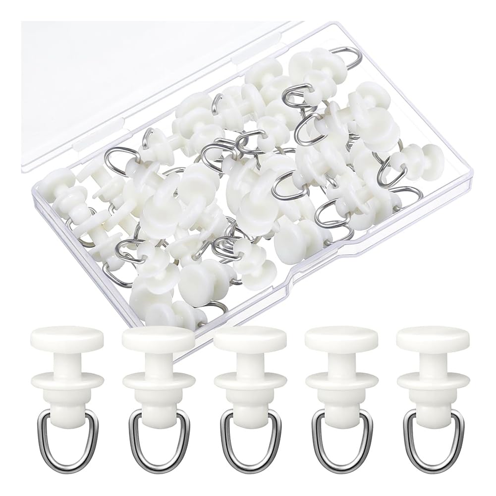 CTRLZS 50 Pcs Plastic Curtain Track Hooks 50 Pcs Curtain Track Glider Curtain Track Glider Ceiling Tracks Hooks Metal Shower S Hooks Straight Curved Rollers Rail Gliders Mute Wheel Ball Pulley