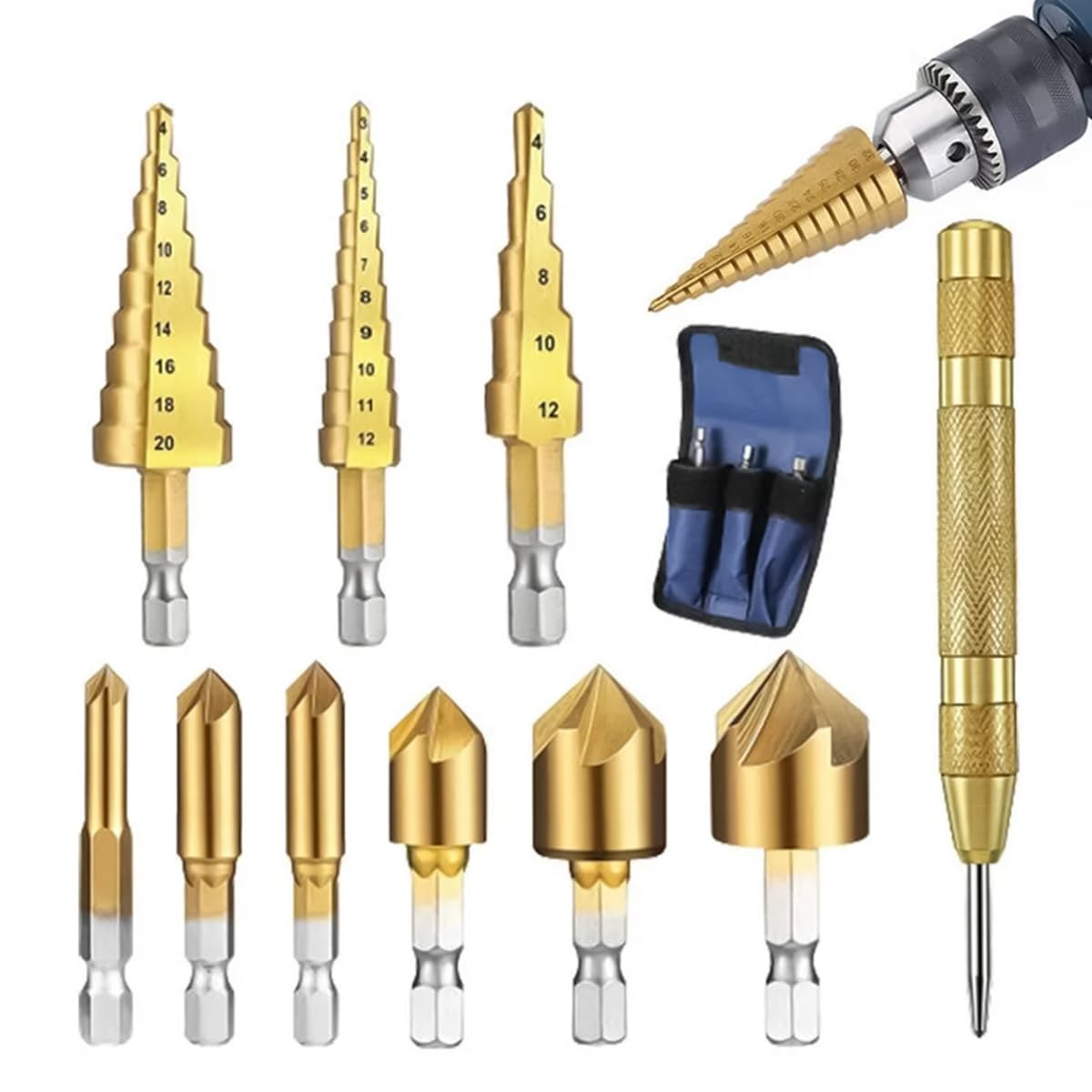 See full amazon price history chart for Serplex® 10PCS Drill Bit Set with Case, Including Titanium Coated 3Pcs Step Drill Bit, 6Pcs Countersink Drill Bits, Drill Bits for Metalworking, Woodworking, Hole Drilling Serplex® 10PCS Drill Bit Set with Case, Including Titanium Coated 3Pcs Step Drill Bit, 6Pcs Countersink Drill Bits, Drill Bits for Metalworking, Woodworking, Hole Drilling (B0D9BCK2NN) Amazon Price History, Amazon Price Tracker