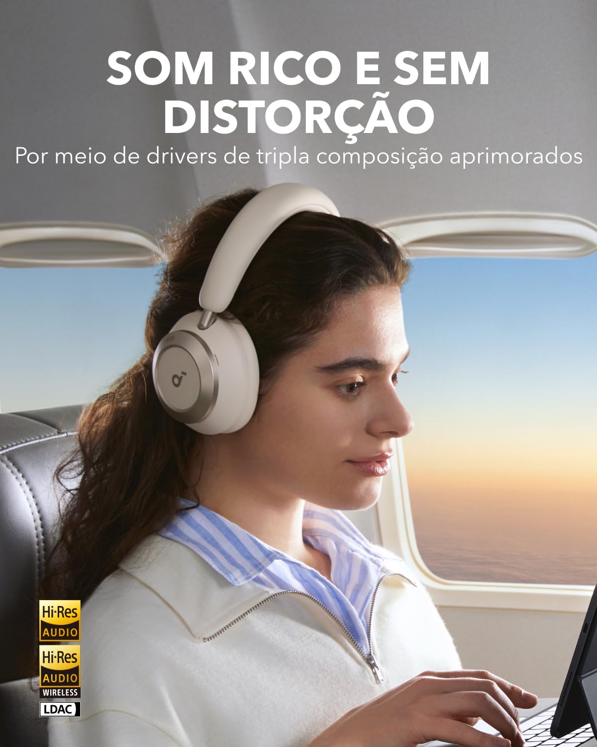 soundcore Space One Pro da Anker, Fone de Ouvido Bluetooth com
