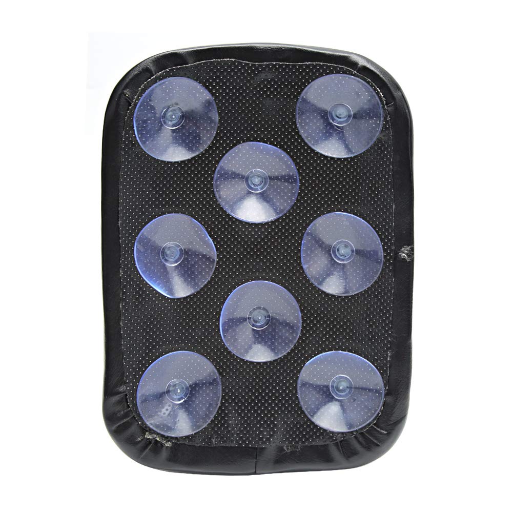 Almohadilla Asiento Tándem Con 8 Ventosas – Cojín Trasero Universal Para Moto (270x175mm) Cuero Sintético, Fácil Instalación