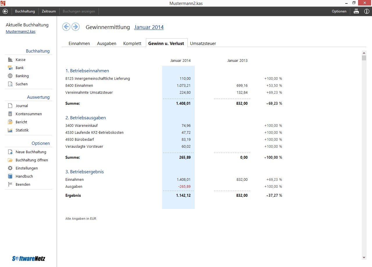 Softwarenetz Kassenbuch 5