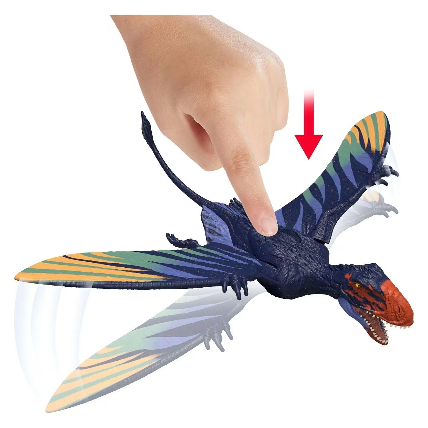 Mattel Jurassic World Survival Strike Attack Dimorphodon, Multicolor, 2.25 inches - Image 3