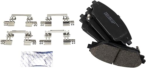 Miniatura 5 de TRQ Kit de pastillas de freno y rotor de rendimiento delantero, kit químico de freno, pastillas de freno, rotores de freno de cerámica, ventilado,