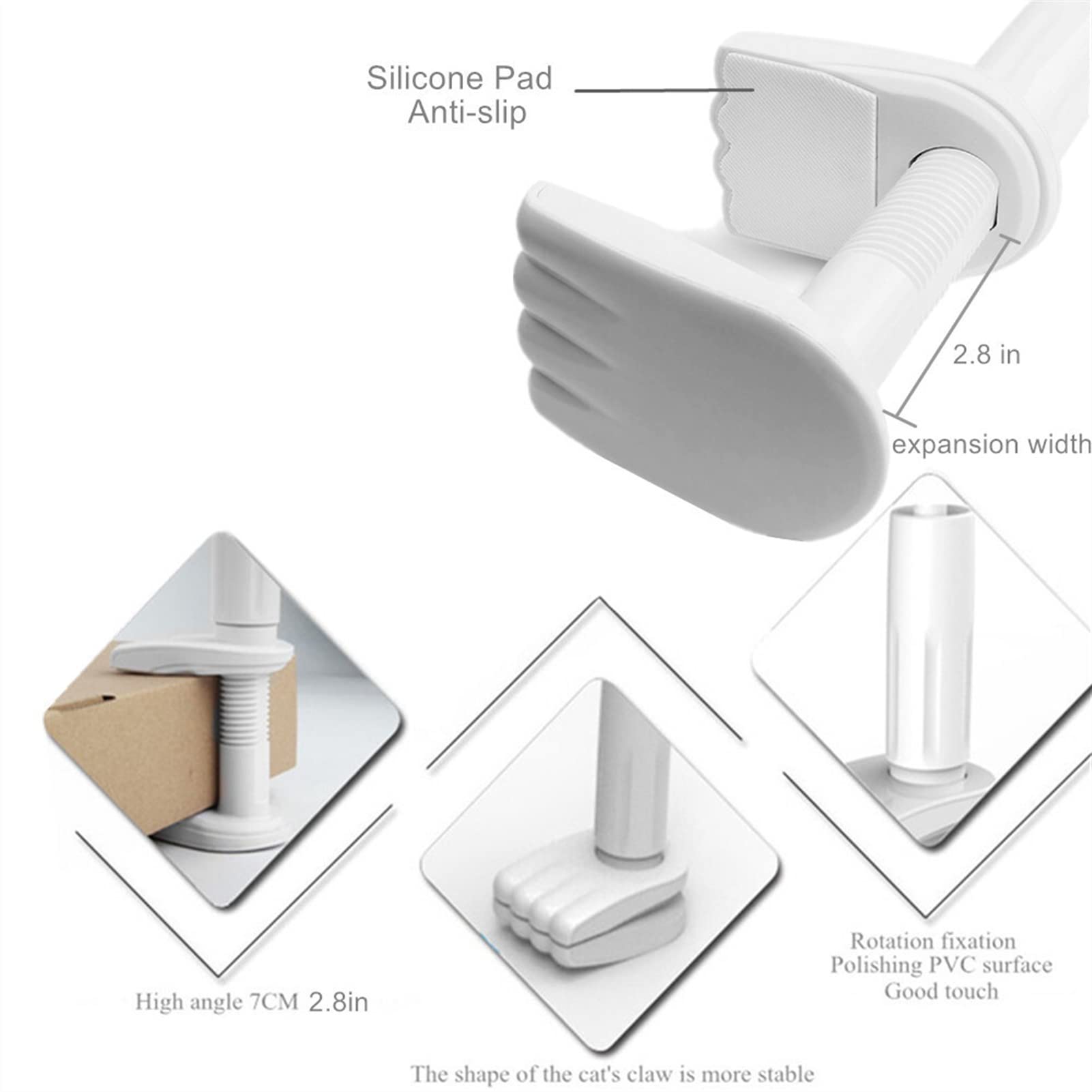 Soporte Tablet Soporte de tableta perezoso flexible, soporte de tableta de clip de brazo de cuello de cisne, soporte de tableta de mesa de cama ajustable for teléfonos y tabletas de 4.0-10.6 pulgadas
