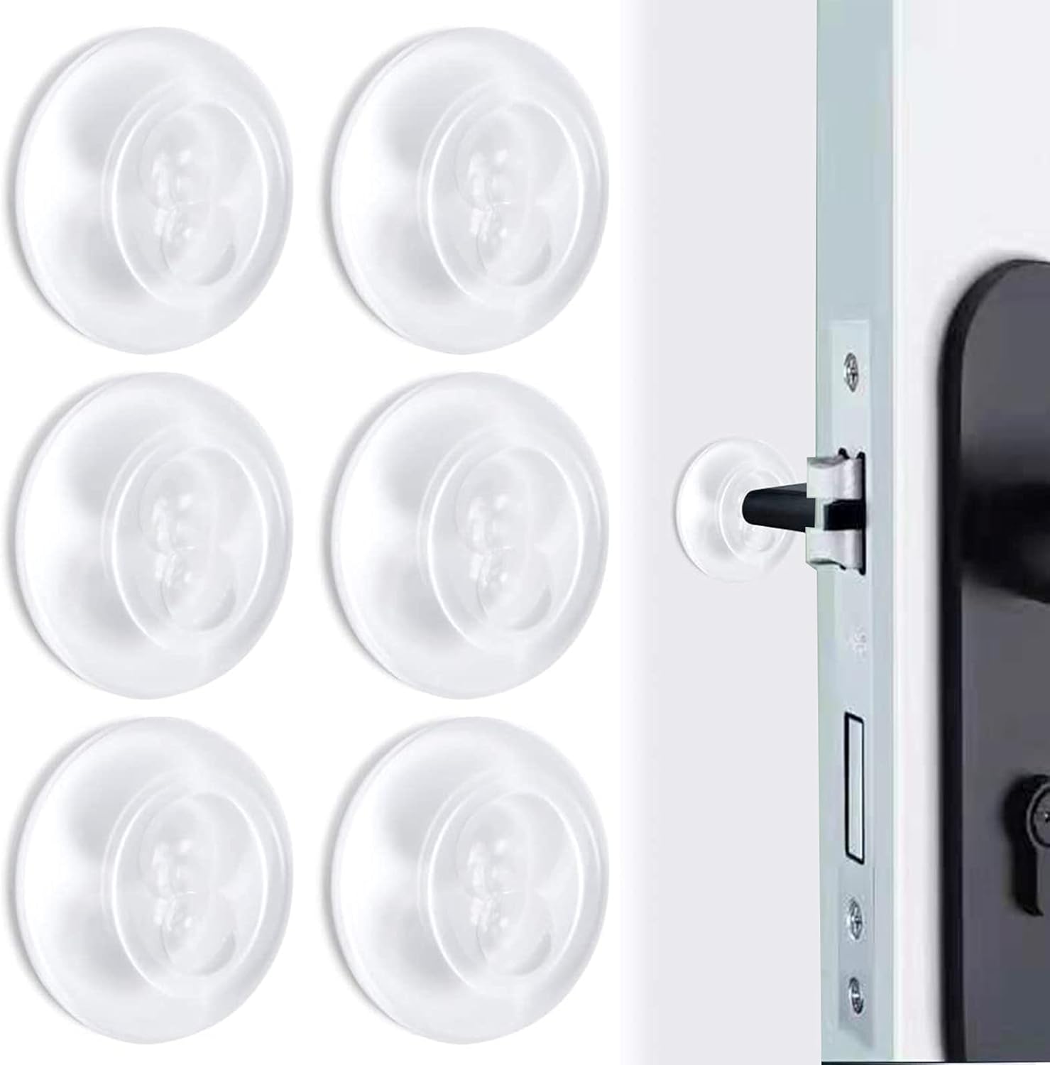 THETAG Rubber Door Stopper Wall Protector Self Adhesive Door Stopper