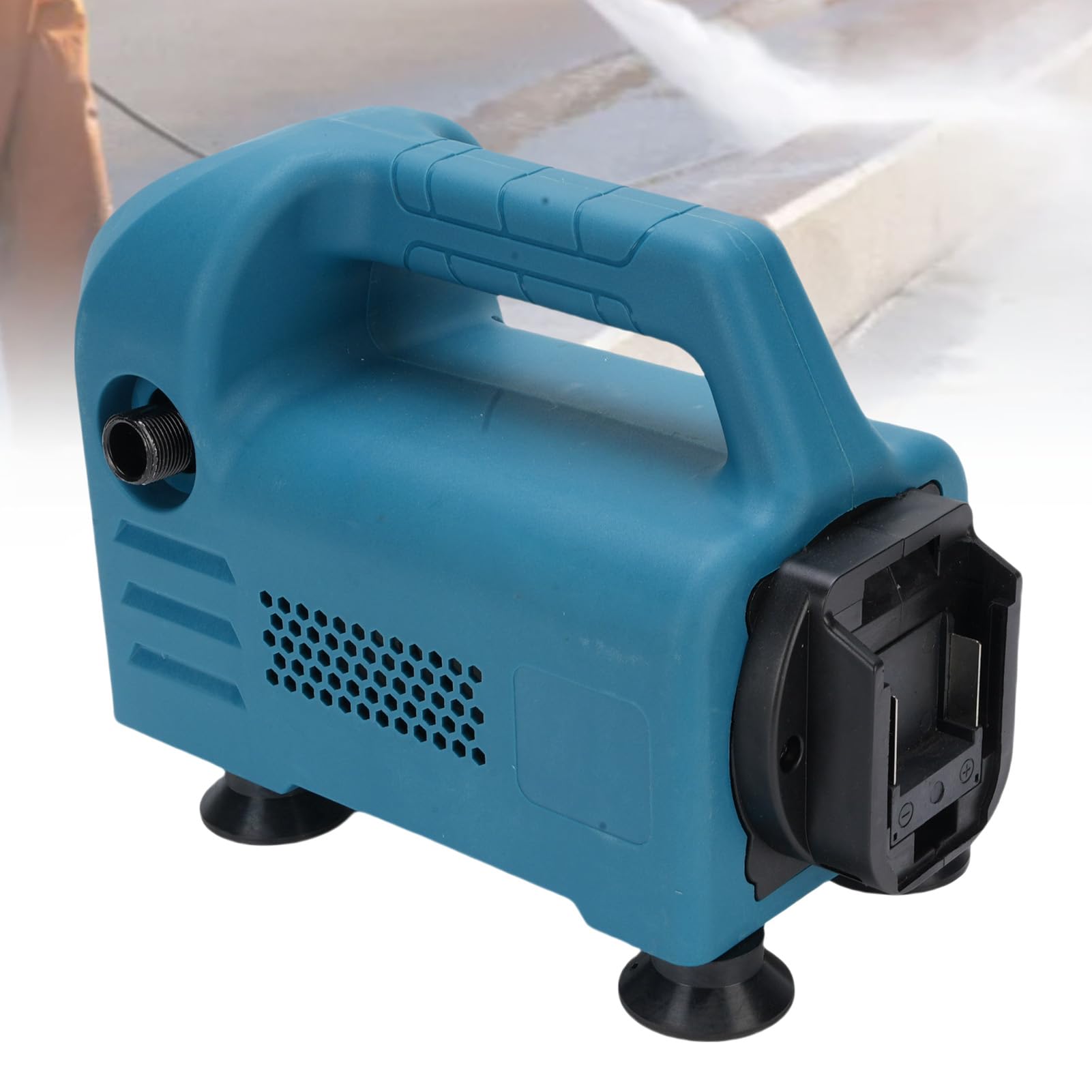 Jiawu Idropulitrice a Batteria 2200 W, Senza Fili, 10 L/min, 150 Bar, Idropulitrice Portatile per Autolavaggio e Attrezzature per la Pulizia