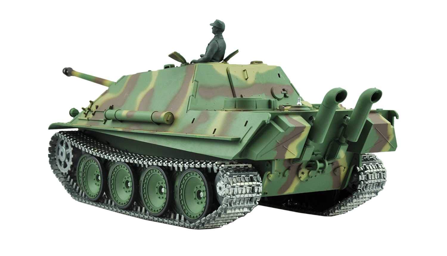 Amewi U.S. M41A3 Walker Bulldog Tanque teledirigido con Disparo, Humo y Sonido, Escala 1:16, con munición y batería, Listo para Conducir en Caja de Madera