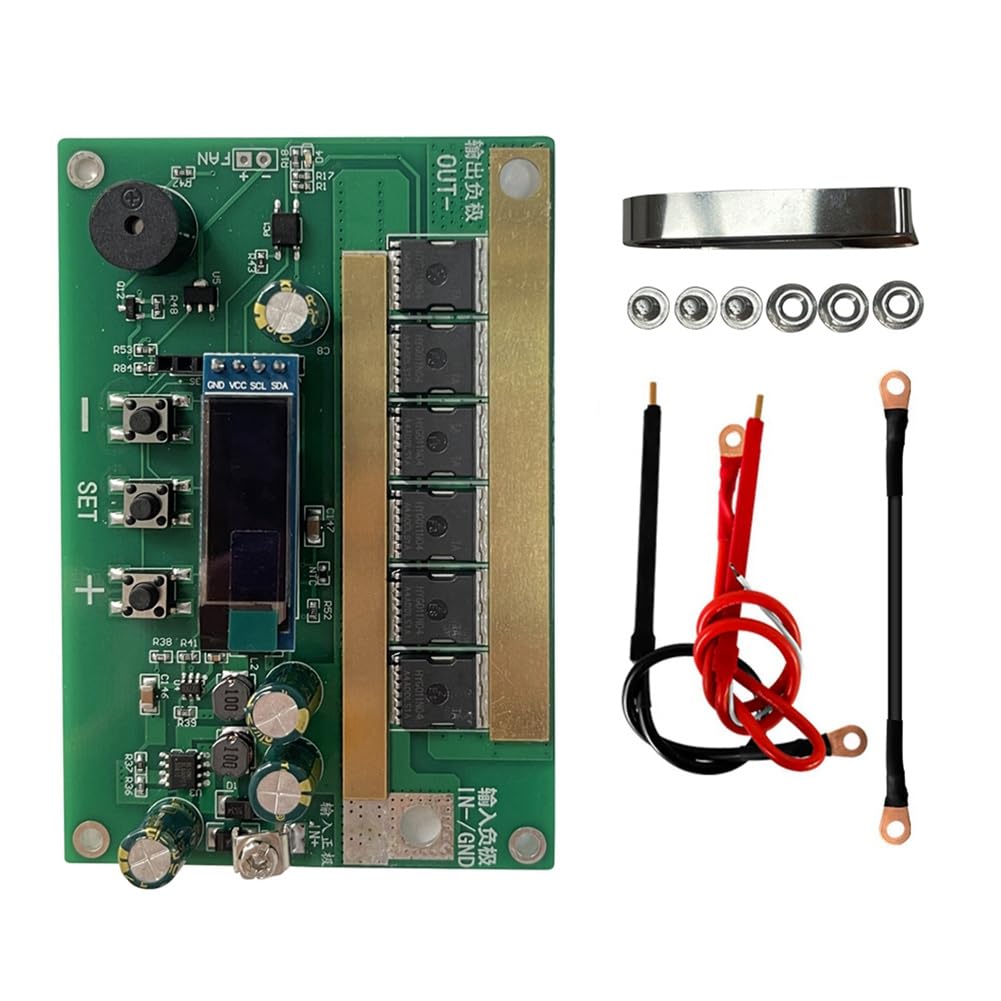detee 12V Spot Welder Module with Welding Pen Intelligent Spot Welder Control Board Set for Lithium Battery 18650