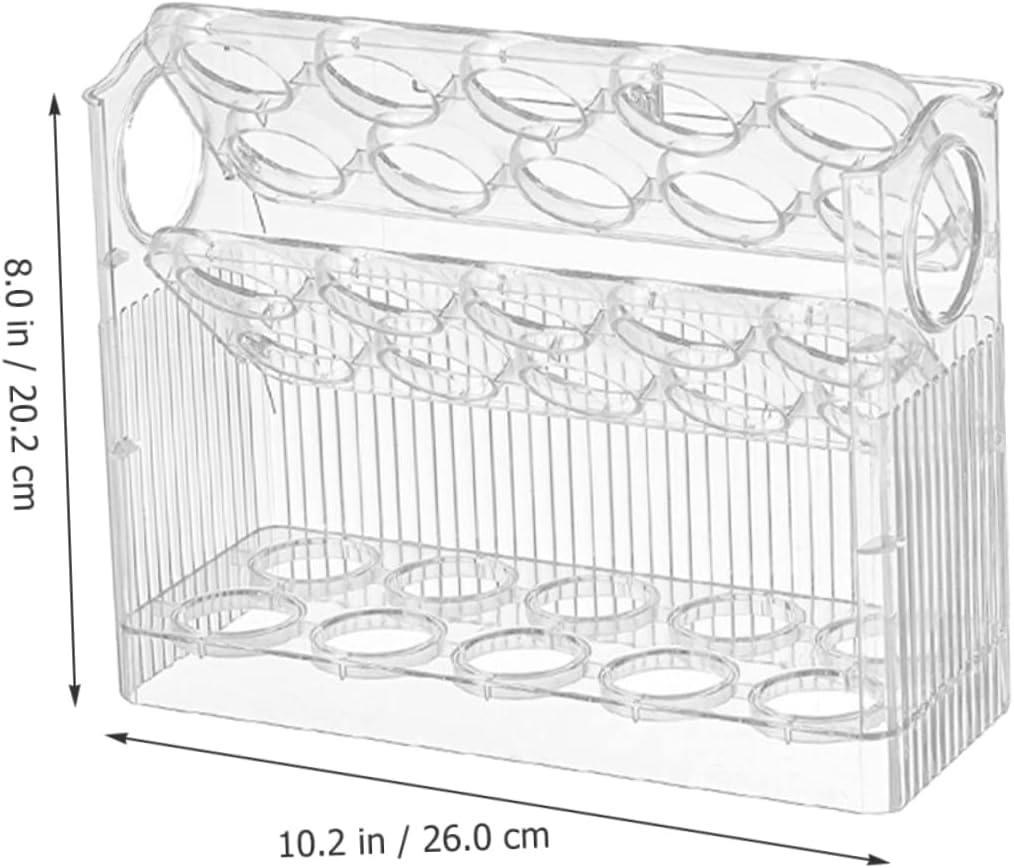 Egg Organizer for Refrigerator Lid Plastic Egg Storage Tray Multi-Grid Design for Kitchen Use for Fridge Door