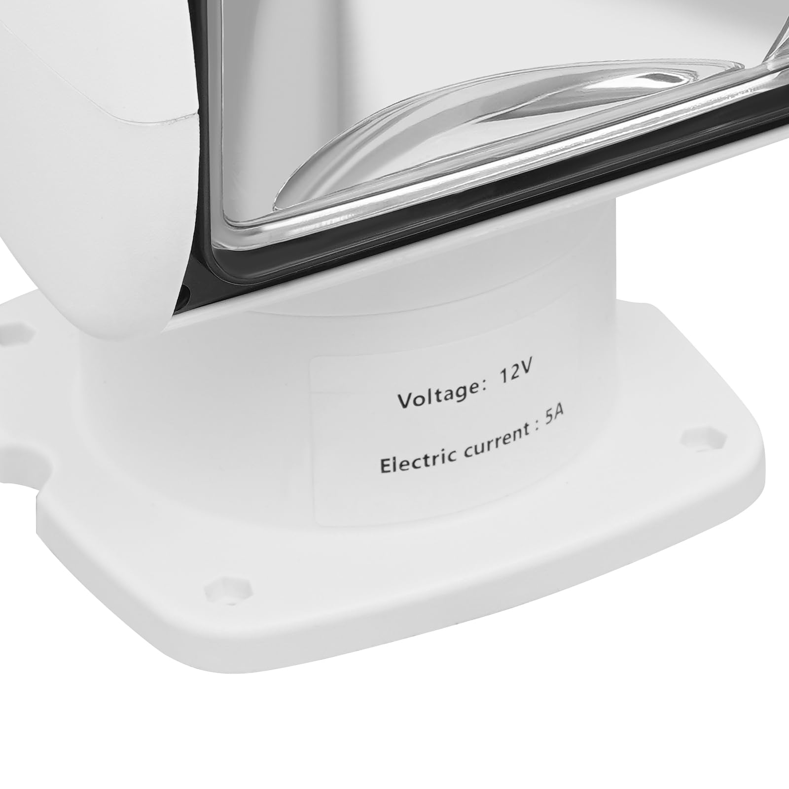 Phare de Recherche pour Bateau LED 100 W 3000LM, 320° Rotation Marine Yachts Projecteur de Recherche avec Télécommande IP65 4300 K, pour Véhicules Tout-terrain, VTT, Camions (12V)