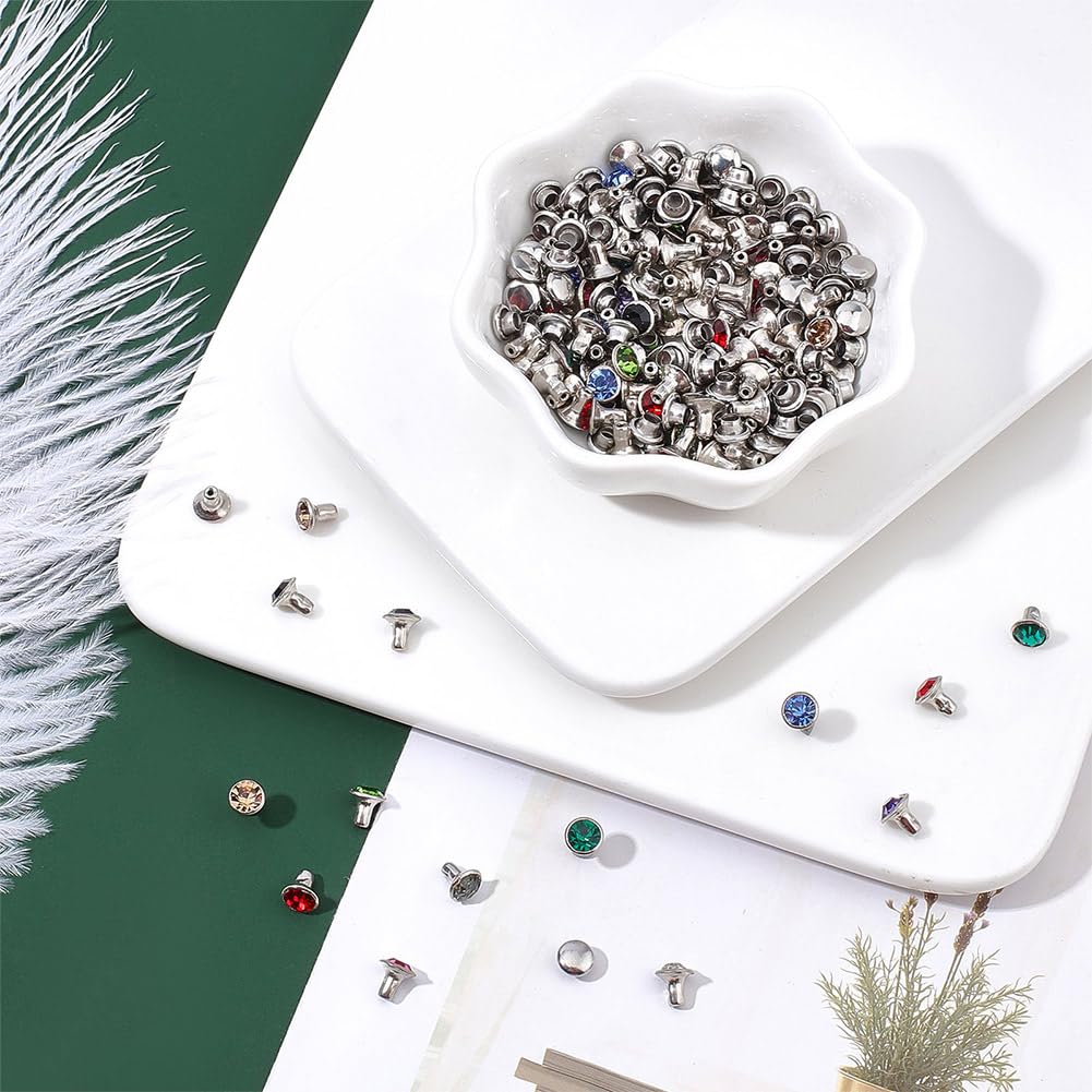 nbeads Leathercraft Turchese Rapid Rivetti Chiodi Bottoni Borse Scarpe in Pelle Artigianato Riparazione Decorazione